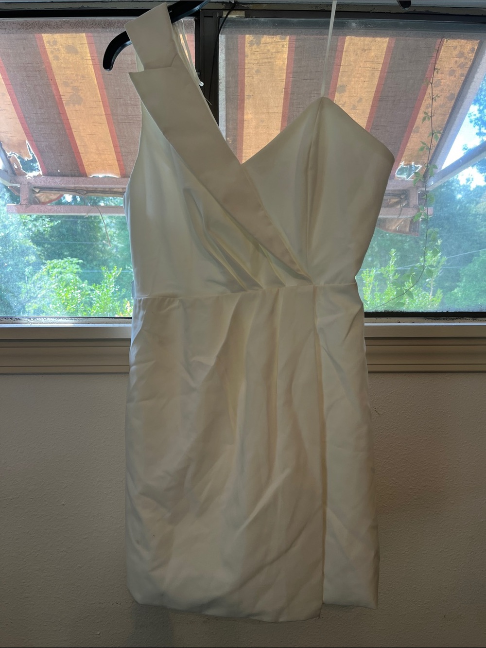 DO+BE Ivory One-Shoulder Cocktail Dress